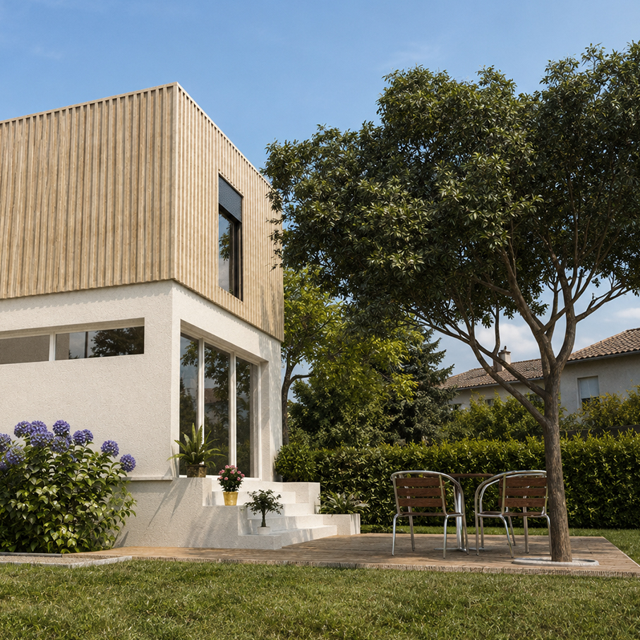NODA | architecte Poitiers | Projet de surélévation / extension d’une maison de centre-ville à Poitiers